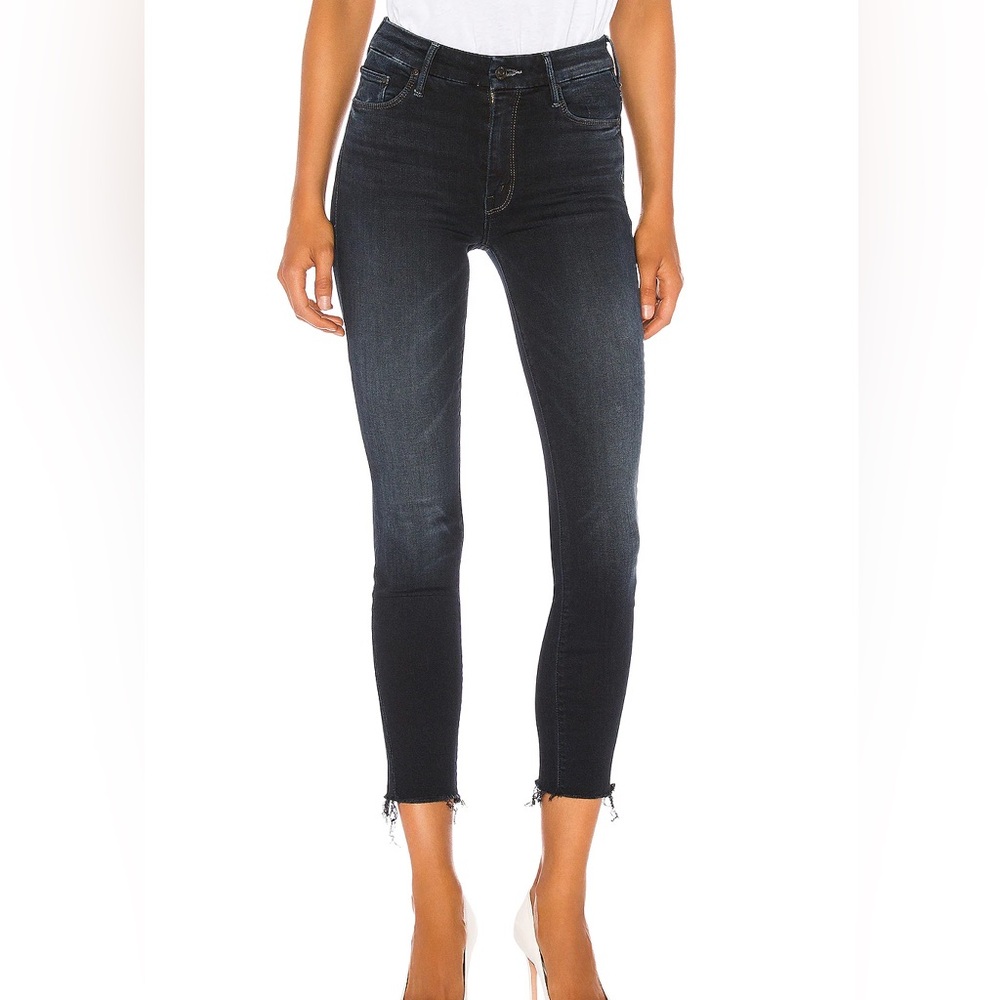 MOTHER High Waisted Looker Ankle Fray Last Call Size 30